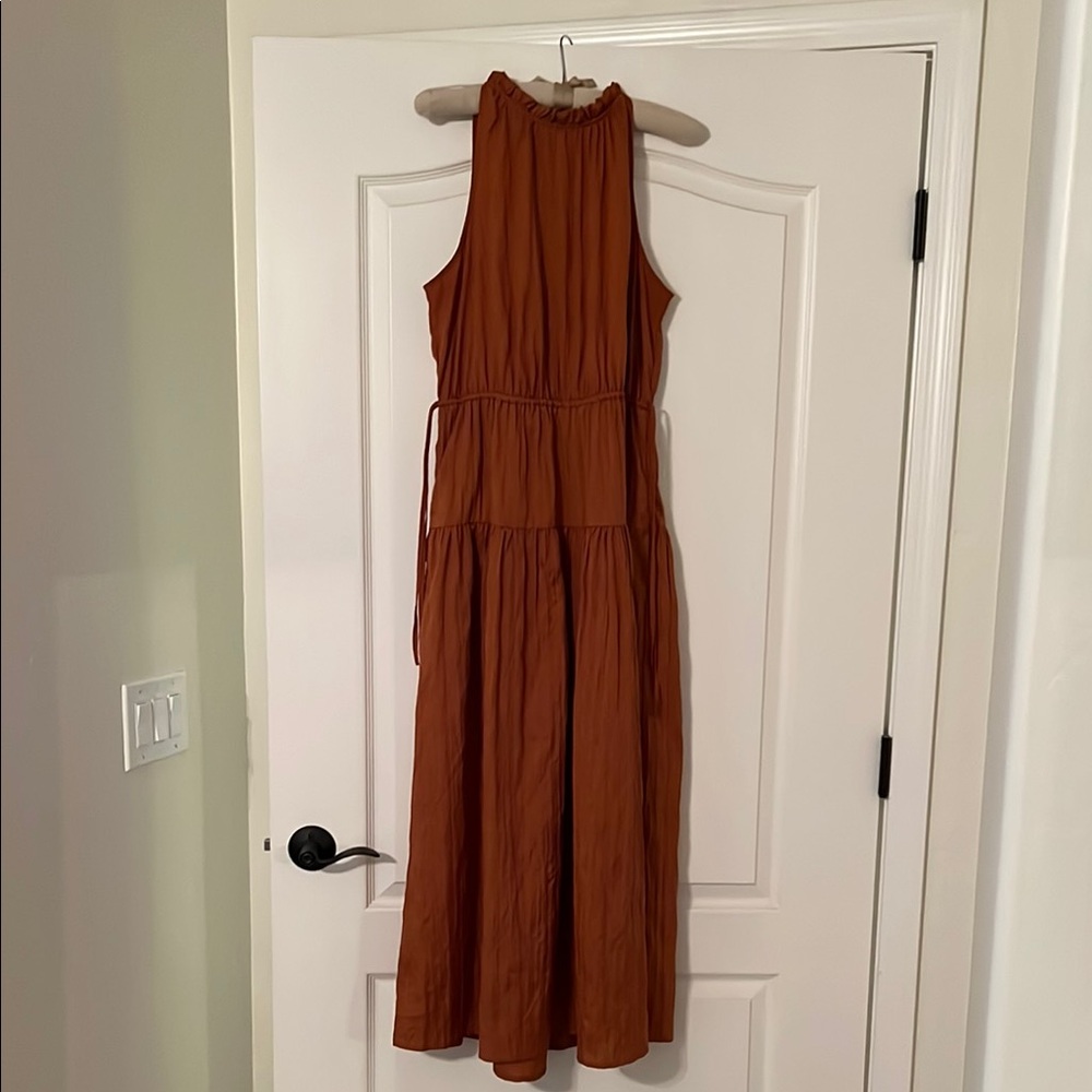 GAP lightweight sleeveless rust dress, sz M,
